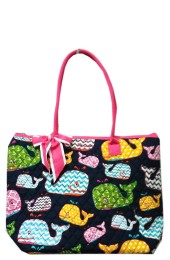 Small Quilted Tote Bag-WHA1515/H/PINK